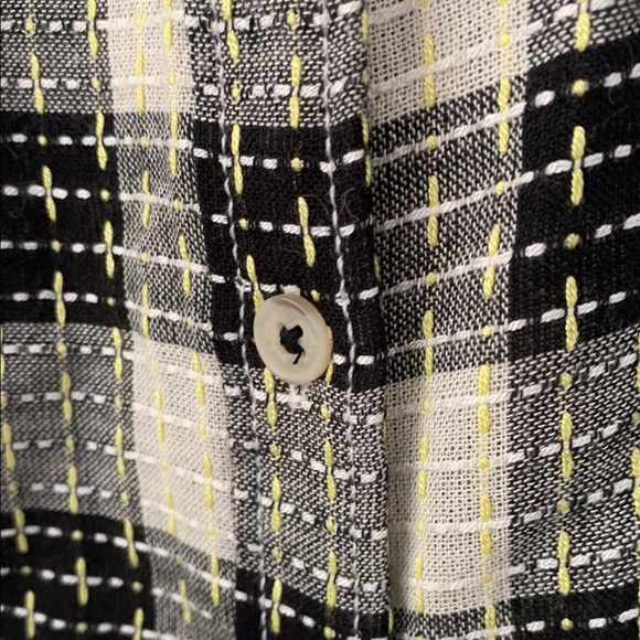 Anthropologie Pilcro  Black and White‎ Cuffed Sleeve Blouse - Picture 5 of 8